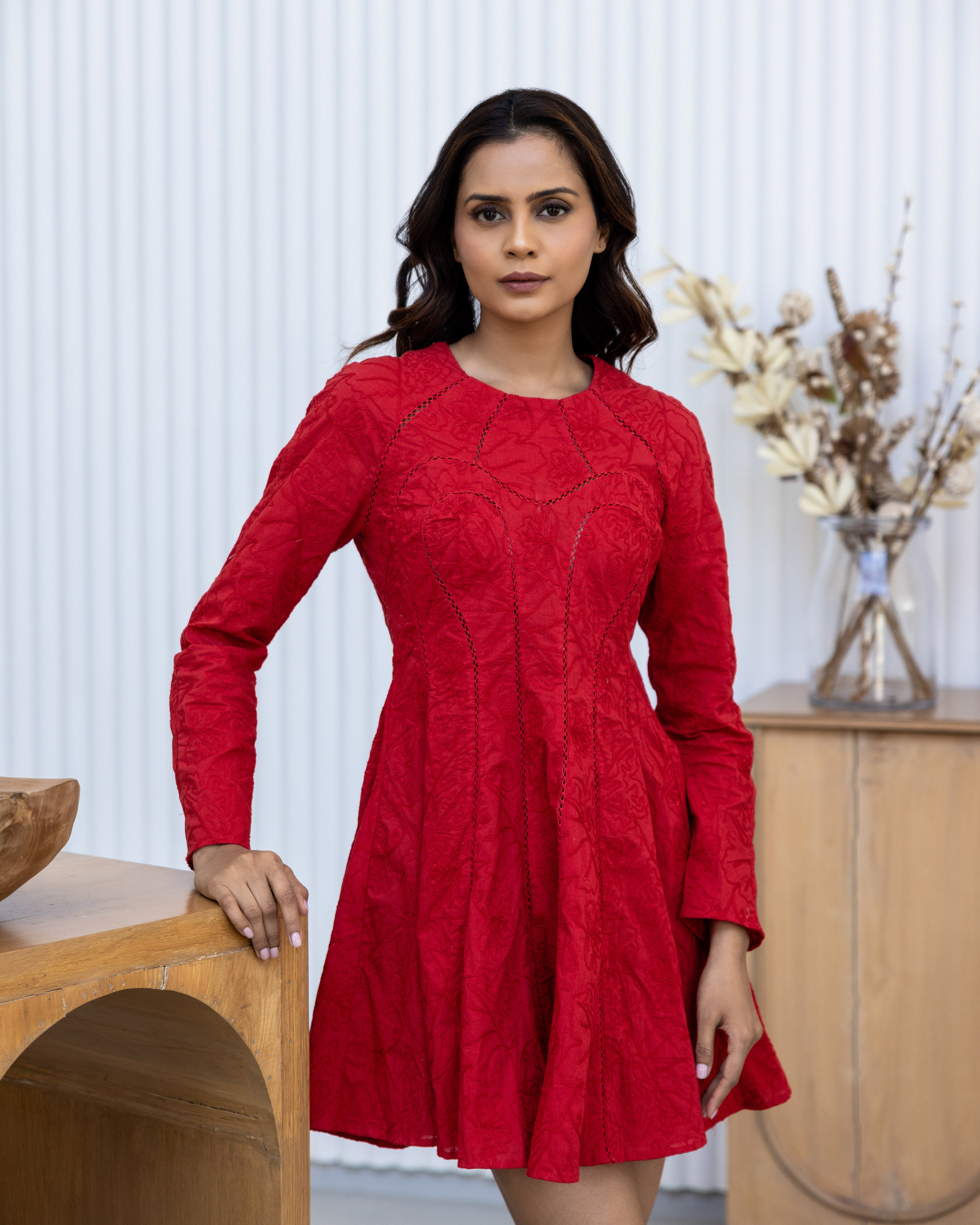 Simran Luthria In Red Martini